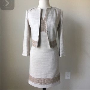 WHBM linen dress and jacket 0 nwot